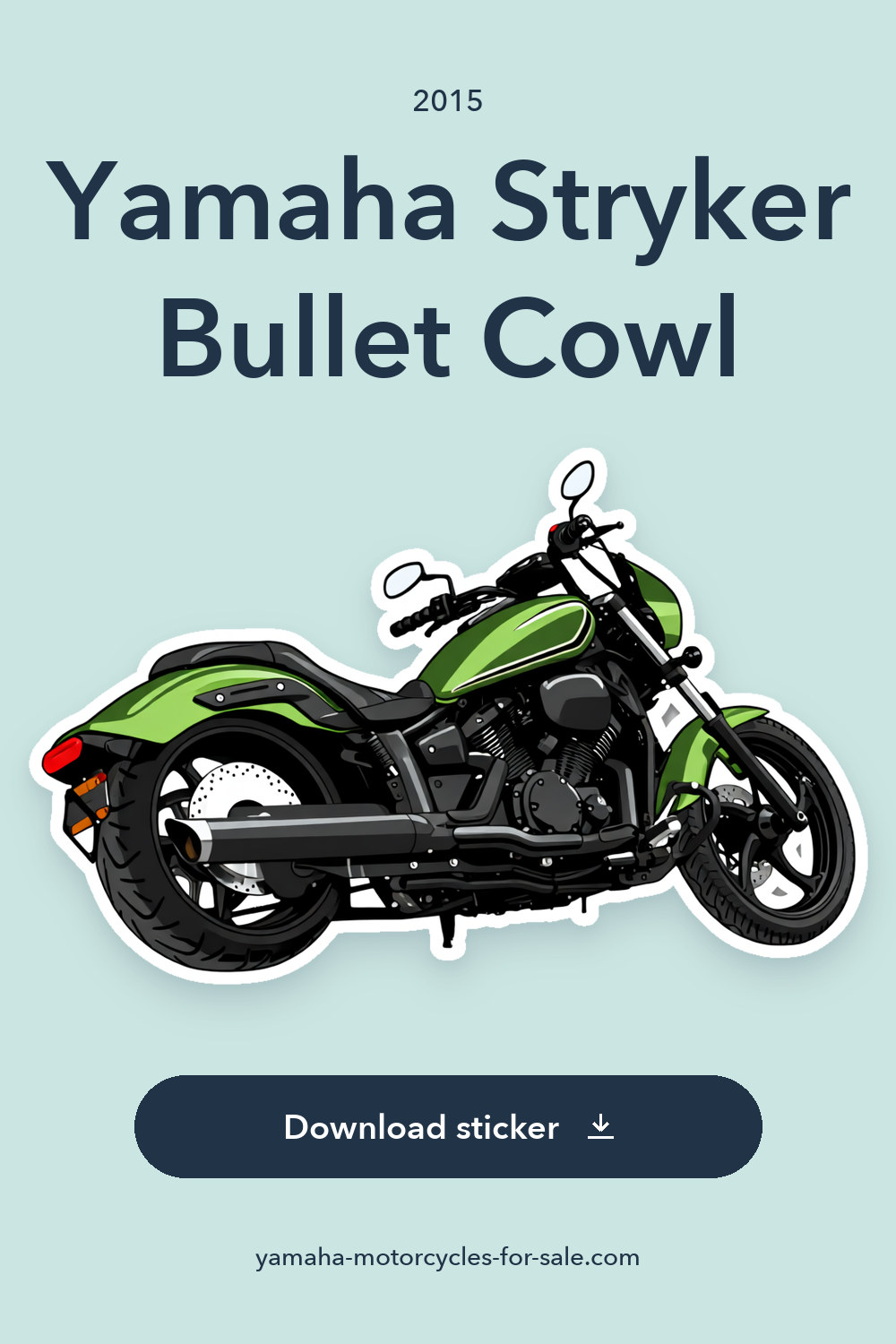 2015 Yamaha Stryker Bullet Cowl sticker preview